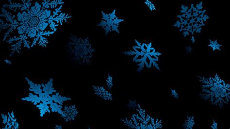 dark blue snowflake background